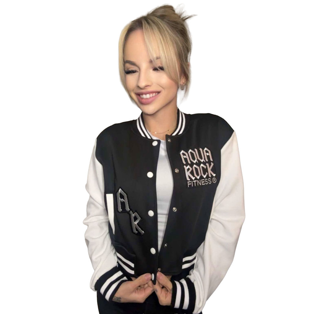 Ladies Cropped Varsity Jacket Image